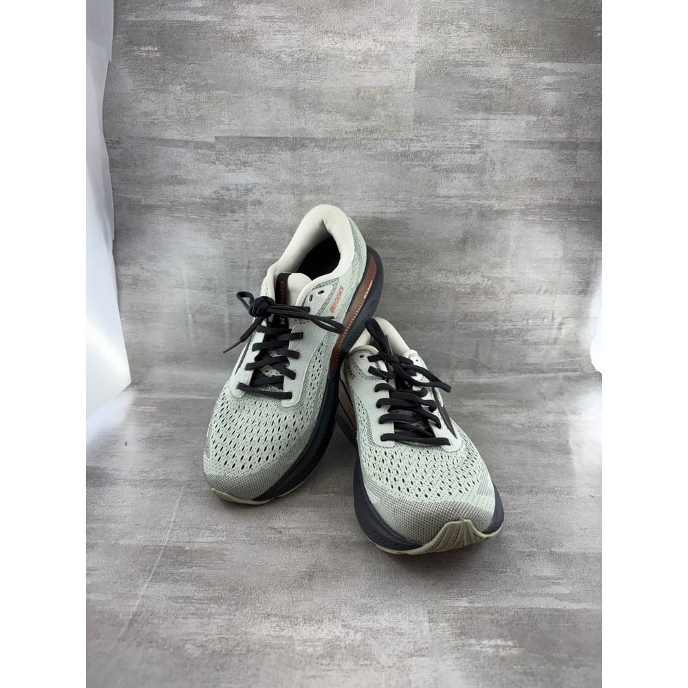 Brooks Adrenaline GTS 24 Women Sz 9.5 Sage Black Running Shoes 1204261B030